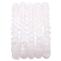 BEADIA Natural White Quartz Crystal Stone Rondelle 5x8mm Loose Semi Gemstone Beads for Jewelry Making 38cm - color: White Quartz Crystal Rondelle, size: 5x8mm