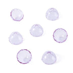 FASHEWELRY 10Pcs 21mm Glass Flower Bead Caps for Wind Chime Fishing Glass Bead Lilac Jellyfish Beads Cute Beads for Bracelets Jewelry Making - color: 21mm，Lilac