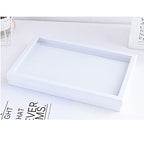 ZLY Jewelry Rings Display Tray Velvet 100 Slot Case Box Jewelry Storage Box (White) - color: White