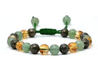 Amazing Gemstone Money Wealth Success Bracelet - Pyrite Green Aventurine Citrine Bracelet Set for Healing Calming Anxiety Stress Relief Gifts Pulseras Para Hombres Mujer Stocking Stuffer (Adjustable) - color: Money Success