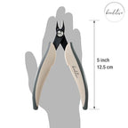 Beaditive Micro Wire Cutter – Natural Cream Flush Cutter for Beading, Jewelry Making & Crafting – Precision 5” High Carbon Steel with Ergonomic TPR Grip