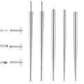 16G 18G Piercing Taper Insertion Tool – Stainless Steel Piercing Ball Grabber Tool Sets with Threadless Insertion Pin & Threader Tools Fit for Ear/Nose/Eyebrow/Lip Piercings - color: 16G(1.2mm), 18G(1.0mm)