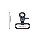 1.5 inch Swivel Lobster Clasp Snap Hooks 1 1/2 inch Extra Large Swivel Clips Lobster Clasps Black Swivel Hooks for Purse Handbag Strap Making 10pcs - color: 1.5 inch Swivel Lobster Clasps Black
