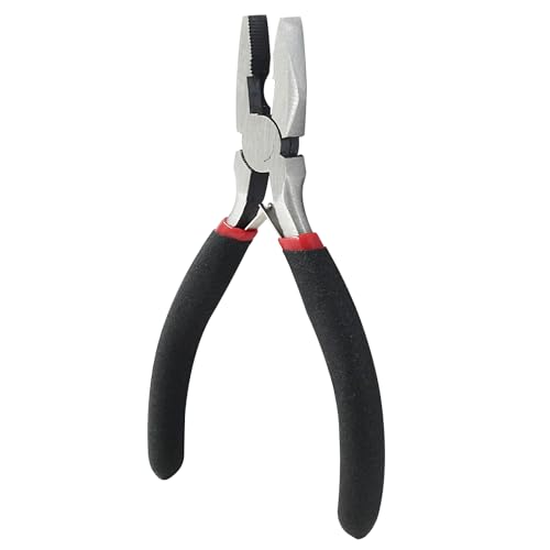 11.5cm/4.53" Wire Cutters for Jewelry Making, Precision Fine Pliers Serrated Jaw Craft Hand Tools, Small Side Cutters Serrated Jaw Micro Linesman Plier - style: Wire Cutting Pliers