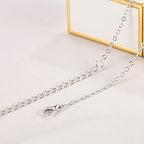 Dankadi Italian 925 Sterling Silver Necklace For Women 0.9mm Box Chain 1.3mm Rolo Chain O-Chain Lobster Claw Clasp - Pendant Chain - 16 "18" 20 "22" 24 "26" Jewelry Gift - color: O - Chain, size: 28 inches
