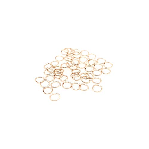 50pcs 14/20 Gold Filled Round Open Jump Rings 4.8MM OD, 3.5MM ID 22 Gauge by CRAFT WIRE - color: 22 Gauge, size: 4.8MM