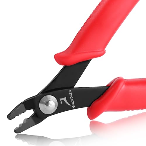 Bead Crimping Pliers Jewelry Crimper Plier Micro Tube Beads Crimper 5" with Spring Bent Head Jaw 2 Jewelry Crimping Tool Crimping Pliers for 2mm&3mm Beads Jewelry Making DIY Crafts Making - style: Bent Jaw 2