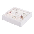 uxcell Stackable Jewelry Storage Tray, Jewelry Tray Drawer Organizer, Small Display Box for Earrings, Necklaces, Rings and Bracelets, White - color: White
