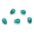 24pcs Adabele Austrian 8mm Faceted Teardrop Loose Crystal Beads Emerald Green Compatible with 5500 Swarovski Crystals Preciosa SST-824 - color: Emerald Green, size: 8mm x 6mm - 24pcs