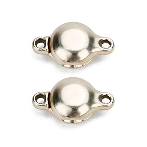 Brass Made Round Magnetic Clasps Stronger Magnetic Closure for Necklace Bracelet and Chain Keep Your Jewelry Secure 10 Sets/lot - size: 8mmX14mm & Matt Gold Tone