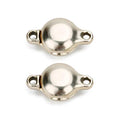 Brass Made Round Magnetic Clasps Stronger Magnetic Closure for Necklace Bracelet and Chain Keep Your Jewelry Secure 10 Sets/lot - size: 11mmx20mm & Matt Gold Tone