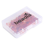 Beadia Natural Red Agate Stone Tila Beads 5x2mm Rectangle 2-Hole Spacer Beads for DIY Bracelet Earring Making 15"/Strand - color: Red Agate, size: 5x2mm
