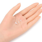 5pcs Adabele Authentic 925 Sterling Silver Hypoallergenic 11mm Pendant Clasp Folding Donut Bail Closed Loop Jumpring for DIY Craft Jewelry Making SS71-1 - color: Sterling silver