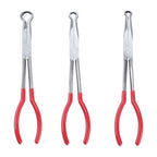 3 Pieces 11'' Long Nose Pliers Set, Cricle Plier O-shape Tip Craft Repairing Tool(0.2/0.5/0.7in) - size: 3 Pcs Cricle Plier-Red