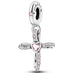 925 sterling silver bracelet necklace pendant, women's jewelry gift, dream catcher net bead pendant, suitable for original bracelets, parties, birthday jewelry gifts - color: KJC456