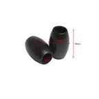 20Pcs 30 x 20mm Oval Wood Beads with 10mm Large Hole Wooden Loose Spacer Beads for Bead Crafts Making, Black - color: 30x20mm, Black#20pcs