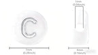 Acrylic Letter Beads Alphabet Silver Letters White Round Bead, 4×7mm 1200pcs, for Friendship Bracelets and Gifts Souvenir Jewelry Making - color: Silver Letter White Beads, size: 4×7mm(Round)