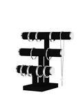 Bracelet Holder Stand,Bracelet Organizer Display for Selling,Bangle Organizer for Women,Watch Storage Holder for Men,Jewelry Business Supplies (Style 1 （Black 3 Tier ）) - style: Style 1 （Black 3 Tier ）