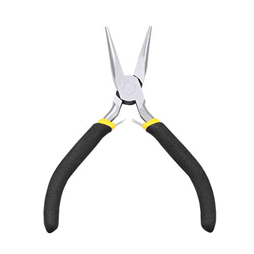 Mini Long Nose Pliers for Jewelry Making 4.5-Inch Needle Nose Pliers with Smooth Jaw Chain Nose Pliers Spring Loaded Pliers Jewelry Repair Pliers Beading Jewelry Repair Tool - size: Chain Nose