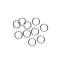 The Beadsmith Soldered Jump Rings – 6mm, Silver Plated, 19-Gauge (1.062mm) Wire Thickness, 144 Pieces – Findings for Making Keychains, Charms, Chain Mail and Body Jewelry - color: Silver, size: 6mm - 19 Gauge