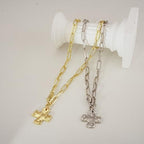 Bheop Chunky Cross Necklace for Women Trendy 14K Gold Silver Layered Statement Cross Pendant Charm Necklace Waterproof Paperclip Herringbone Snake Choker Chain Christian Jewelry Set Gift Non Tarnish - style: SL-2PCS/0.8 inch Cross+Herringbone Necklace