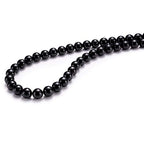 BEADIA Natural Black Onyx Stone Round Loose Semi Gemstone Beads for Jewelry Making 4MM 89PCS - color: Black Onyx, size: 4mm