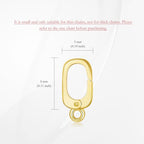 14K Gold Jewelry Clasp Necklace Extender Clasp Bracelet Extension Connector for DIY Necklace Bracelet Anklet Jewelry Making (Style 13) - size: Style 13-Yellow