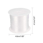 PH PandaHall 80 Yards 0.3mm Transparent Beading Line Clear Fishing Line Invisible Nylon Thread Jewelry String Wire Beading Cords String for Christmas Party Decor, Seed Beads Jewelry Bracelet Making - size: 0.3mm