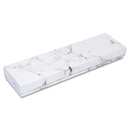 TheDisplayGuys - 25-Pack #82 Cotton Filled Cardboard Paper Jewelry Boxes Gift Case - Marble White (8.0" x 2.0" x 1.0") - for Shipping or Storage - size: 1 Count (Pack of 25), style: 8.0" x 2.0" x 1.0" (#82)