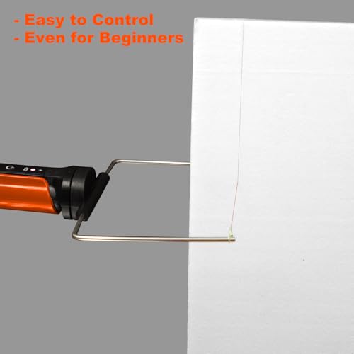 Hot Wire Foam Cutter Tool Kit, 5-in-1 Electric Foam Cutter for Styrofoam, Adjustable Temperature, Smooth Precision Cutting for Craft, DIY & Model Making - style: 5 in 1 orange