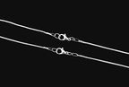 Cmidy 24pcs Chains for Jewelry Making 24 Inch 925 Sterling Silver Plated 1.2mm DIY Snake Chain Bulk Link Necklace With Lobster Clasps - size: 24 Inch