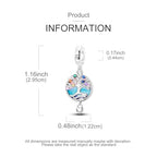 LAZA Charms for Bracelets 925 Sterling Silver Butterfly Summer Travel Ocean Lucky Charm Beads Pendant Jewelry for Women Mom - color: Starry Night Tree