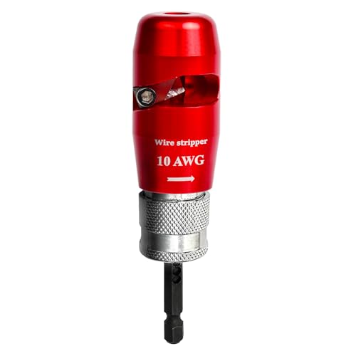 ANGELSWORD 10 AWG Wire Stripper for Drill, Wire Stripping Tool, Professional Electrician Tool, The Perfect Companion for Power Drill - size: 10 AWG