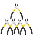 Mr. Pen- 5" Wire Cutters Bulk, 5 Pack, Precision Cutting Pliers, Ultra Sharp Wire Snips Wire Clippers, Diagonal Cutting Pliers for Jewelry Making Crafting, Wire Cutters Set - color: Yellow, Spring-loaded, size: 5 inch, 5 Pack