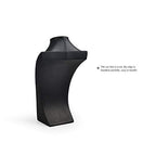 Oirlv Leather Necklace Display Stand Black Jewelry Mannequin H13.2inch - size: H13.39"