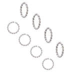 UNICRAFTABLE 100pcs 304 Stainless Steel Close but Unsoldered Jump Rings Open Jump Rings Twisted Connector Rings for Necklace DIY Jewelry Making 12x1.5mm