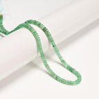 ICAI 2x4mm Natural Rondelle Beads – Loose Gemstone Spacers for DIY Jewelry Making (Green Aventurine) - color: Green Aventurine, size: 2x4