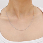 Gacimy Chain Necklace for Women, 14K Gold Plated/Silver Tone Cable Chain for Women, 1.1/1.3mm Thin Dainty Necklace Chains 16-24 Inch - size: 16 Inches, style: 1.3mm Silver