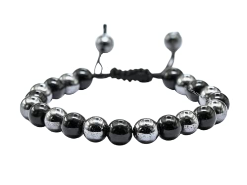 Amazing Gemstone Bracelet for Lymphatic Drainage - Black Obsidian Hematite Bracelet Set for Men Women Healing Calming Anxiety Stress Relief Gifts Pulseras Para Hombres Mujer Stocking Stuffers - color: Lymphatic Drainage