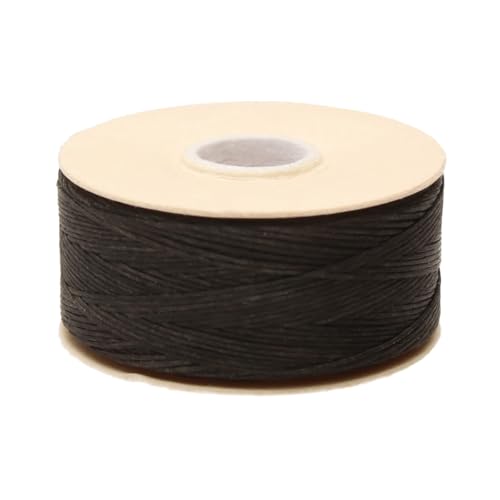 The Beadsmith Nymo Thread – 10-Pack Black Color – Size D, .30mm Diameter, 64 Yard/58.5 Meter Spool – Made of Nylon – Bead Embroidery & Weaving, Off Loom & Loom Work and DIY Craft Projects - size: Size D, 64 Yards, style: Black