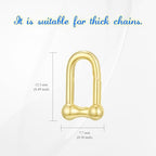 18K Gold Jewelry Clasp Necklace Extender Clasp Bracelet Extension Connector for DIY Necklace Bracelet Anklet Jewelry Making (Style 4) - style: Style 4
