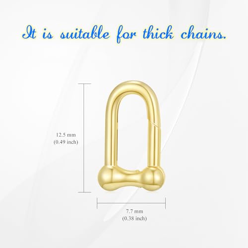 14K Gold Jewelry Clasp Necklace Extender Clasp Bracelet Extension Connector for DIY Necklace Bracelet Anklet Jewelry Making (Style 11) - size: Style 11-Yellow