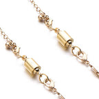 Zpsolution Screw Magnetic Clasps for Necklaces Safety Magnetic Locking Jewelry Clasp Converter - color: 4 Glod and 4 Silver