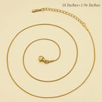 Jabogrii 20 Pack Gold and Silver Necklace Chain for Jewelry Making Stainless Steel Snake Necklace Bulk 18 Inches Handmade Jewelry Chain with Lobster Clasps Extender - color: Snake Chain