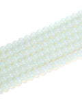 8mm Glass Beads 46PCS Glass Beads for Jewelry Making Charm Round Loose Bead for Bracelet Making Kit (White Agent Glass) - color: White Agent Glass