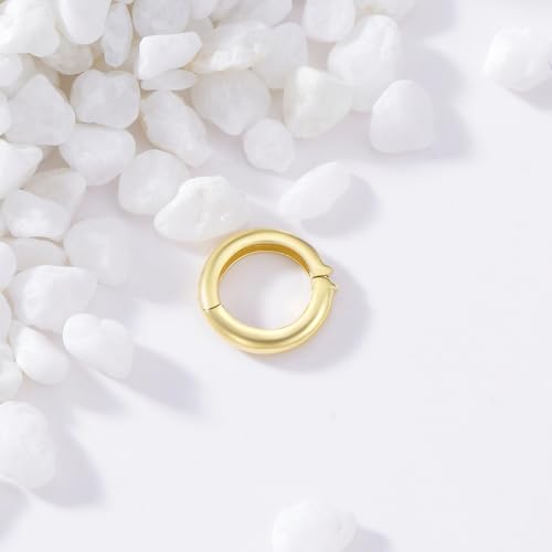 14K Gold Jewelry Clasp Necklace Extender Clasp Bracelet Extension Connector for DIY Necklace Bracelet Anklet Jewelry Making (Style 15) - size: Style 15-Yellow