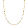 Destin Jewelry Paperclip Chain Necklace for Women, Waterproof 18K Gold Plated Stainless Steel, Hypoallergenic, Adjustable Layering Chain, Tarnish-Resistant, 2.5–6.5mm - color: 18K Yellow Gold Plated Stainless Steel, size: 20" + 2", style: 4 MM