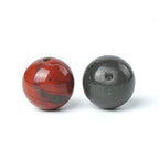 100Pcs Natural Stone 6mm African Blood Stone Round Loose Gemstone Energy Healing Beads Hole Size 1mm DIY Smooth Beads for Bracelet Necklace Earrings Jewelry Making - color: African Blood Stone, size: 6mm