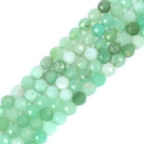 6mm Australian Chrysoprase Faceted Gemstone Round Loose Beads Strand 15.5-16" DIY Jewelry Making - color: Australian Chrysoprase