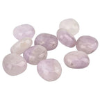 10Pcs 23*25*14mm Natural Amethyst Large Gemstone Free Form Tumbled Semi precious Drilled Stone Spacer Beads for Jewelry Making - color: Amethyst 23*25*14mm